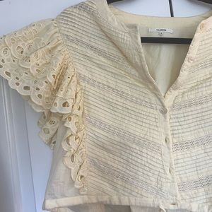Tularosa Yellow cropped blouse!!!
